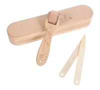 Homoyoyo Rodillo de Costura de Madera de Haya 4 Piezas Herramienta de Prensado Profesional para Coser y Acolchar Telas Clapper de Sastre Ergonómico para Eliminar Arrugas y Aplanar