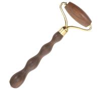 Homoyoyo Rodillo Facial Gua Sha de Madera de Sándalo Verde Masajeador Doble Cabeza para Acupresión y Cuidado Facial Herramienta Portátil para Esculpir Rostro y Aliviar Tensión Uso en