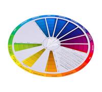 Homoyoyo Rueda de Color Cromático para Maquillaje Guía Visual de Combinaciones y con Tono Matiz y Sombra Herramienta para Aprender Teoría del Color