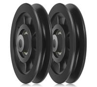 Homoyoyo Rueda de Polea de Nailon Cojinete para Máquina de Pesas, Diámetro 90 Mm, Repuesto para Gimnasio y Aparatos de Ejercicio en Casa, Paquete de 2 Unidades, Resistente y Silenciosa