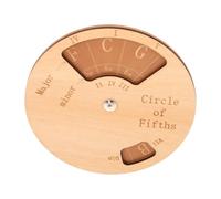 Homoyoyo Rueda de Quintas de Madera para Guitarra y Piano para Aprender Acordes y Teoría Musical Herramienta Portátil Adecuado para Práctica en Aula y Principiantes