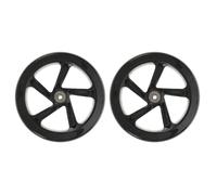 Homoyoyo Ruedas de Patinete Eléctrico de Pu de Alta Elasticidad 180 Mm, Silenciosas y Resistentes al Desgaste, Juego de 2 Piezas Rodamientos, Repuesto para Scooter Acrobático y Uso