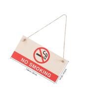 Homoyoyo Señal de No Fumar de Madera Vintage 2 Piezas 10x20 Cm para Interiores y Exteriores, Cartel de Advertencia para Oficina, Bares y Lugares Públicos, Señal de Fumar Prohibido