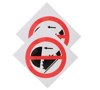 Homoyoyo Señales de Advertencia Autoadhesivas No Tocar 2 Unidades Pegatinas Resistentes PP y PET para Zonas Peligrosas Interiores y Exteriores Calcomanías de Precaución para Prevención