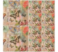 Homoyoyo Servilletas de Papel para Fiestas 20 Piezas Estampado de Mariposas Coloridas, Servilletas Decorativas Desechables para Cena y Eventos Navideños, Absorbentes y Resistentes