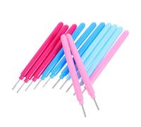 Homoyoyo Set de 20 Herramientas para Filigrana de Papel Bolígrafos para Manualidades Agujas Ranuradas Colores Azul Rosa Fucsia y Rosa Accesorios para Quilling y Scrapbooking Creativo
