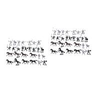 Homoyoyo Set De 28 Figuras De Soldados Medievales Caballeros y a Caballo - Mini Juguetes para Juego y Decoración - Ideal para Fans Medieval