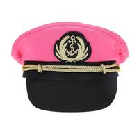 Homoyoyo Sombrero de Capitán de Yate Bordado para Adultos, Algodón Cómodo y Transpirable, Diseño Náutico para Fiestas de Disfraces y Navidad