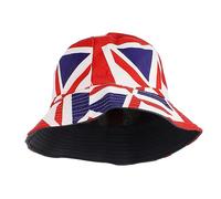 Homoyoyo Sombrero De De Ganchillo Union Jack Sombrero De Sol para Viaje Transpirable para Mujeres y Hombres