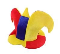 Homoyoyo Sombrero de Disfraz de Bufón para Adultos, Tejido Ligero Diseño Cónico Vibrante, Adecuado para Fiestas Temáticas, Representaciones y Celebraciones Festivas