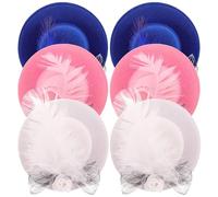 Homoyoyo Sombreros de Pollo Ajustables para Gallinas 6 Piezas Mezcla de Colores, Tela Resistente al Desgaste, Sombrero Decorativo Portátil Adecuado para Fiestas y Color Aleatorio