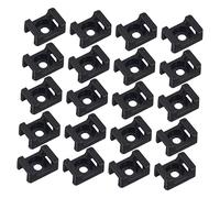 Homoyoyo Soporte De Alambre Tipo Silla De Montar Para Bridas, 120 Unidades, Base Nylon Fijación Por Tornillo, Montaje Seguro Para Gestión De Cables En Electrónica, Color Blanco