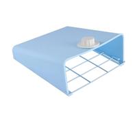 Homoyoyo Soporte de Alimentación Fijo para Conejos y Pequeños Animales Estante Integrado Anti-Desperdicio Bandeja de Plástico y Acero para Jaulas para Heno y Hierbas Cobayas Chinchillas y