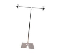 Homoyoyo Soporte de Letreros de Acero Inoxidable en Forma de T Ajustable en Altura 2 Clips para Exhibición en Restaurantes y Tiendas Minoristas
