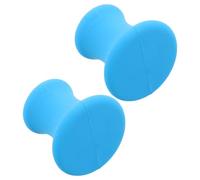 Homoyoyo Soporte para Diapasones de Goma Azul, Base Estable y Resistente para Terapia de Sonido, Accesorio Adecuado para Meditación y Relajación, Paquete de 2 Piezas