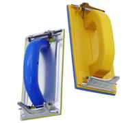 Homoyoyo Soporte para Papel de Lija Manual de Plástico y Metal, Herramienta de Lijado para Trabajar la Madera y Paredes, Estante Resistente para Lijadora de Mano, Uso en Bricolaje