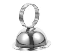 Homoyoyo Soporte Semicircular Metálico para Tarjetas de Mesa Clips de Fotos y Notas Decorativos Portafotos de Escritorio para Eventos y Organización de Mesas Color Metálico Compacto