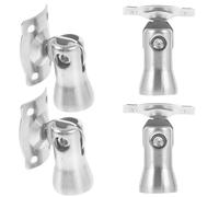 Homoyoyo Soportes para Barandillas de Escaleras 4 Piezas, Soporte para Columna de Pasamanos de Acero Inoxidable 304, Cabezal Ajustable y Fundición Sólida para Terraza y Escalera