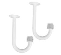 Homoyoyo Soportes para Cámaras de Seguridad Exteriores, Soporte de Montaje Triangular Estilo Pato, Base Giratoria Multidireccional para Postes, Paquete de 2 Unidades, Compatible con