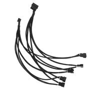 Homoyoyo Splitter Cable Adaptador De Ventilador para Pc Hub De Puertos para Ventiladores De Ordenador Fácil Instalación y Reducción De Cableado Desordenado Compatible Sistemas De