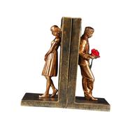 Homoyoyo Sujetalibros de Resina Decorativos Estatuas de Soporte Pesado para Libros Accesorios de Escritorio Modernos para Hogar Oficina y Sala de Estudio Organizador Funcional para