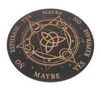 Homoyoyo Tablero de Péndulo para Radiestesia y Adivinación de Madera Grande, Suministros para Manualidades de Brujas, Herramienta Metafísica para Meditación y Rituales,