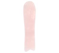 Homoyoyo Tablero Gua Sha de Cuarzo Rosa para Masaje Facial Herramienta de Raspado de Cristal para Cuidado Piel para Relajación el Hogar