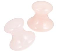 Homoyoyo Tablero Gua Sha y Varillas de Masaje 2 Unidades de Cuarzo Rosa Natural para Estimulación Facial y Relajación en Cuello y Cuerpo