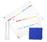 Homoyoyo Tablero Magnético Transparente Borrado Seco para Nevera Planificador Semanal y Mensual Reutilizable con Imanes Calendario Diario Organizador de Notas para Cocina con Marcador y