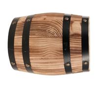 Homoyoyo Taburete de Barril Retro de Roble 21 CM Color Medio Quemado Taburete Pequeño para Jardín y Patio Accesorio Decorativo Vintage Multifuncional para Exterior