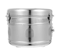 Homoyoyo Tanque Metálico para Algodón y Bastoncillos, Tarro de Acero Inoxidable Tapa a Prueba de Yodo, Contenedor para Esterilización en Hospitales y Centros Médicos 20 CM