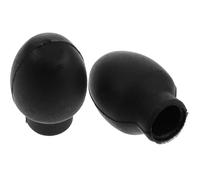 Homoyoyo Tapas de Goma para Baquetas de Batería, 1 Par, Protectores Antideslizantes Negros de Alta Elasticidad, Accesorios para Instrumentos de Percusión y Silenciadores para Práctica