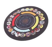 Homoyoyo Tapete de Goma para Adivinación Pequeño, Mantel para Tarot Diseño Clásico, Protector de Escritorio para Rituales y Lectura, Accesorio Ligero para Hogar y Oficina