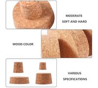 Homoyoyo Tapones de Corcho Cónicos para Botellas de Vino Set de 30 Piezas Tamaños 22X18X20 MM 30X25X30 MM 48X43X30 MM y 63X57X20 MM Sellador Hermético Natural para Preservación de Vino