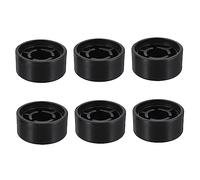 Homoyoyo Tapones de Plástico Negros para Pedal de Guitarra Efecto, Fáciles de Instalar y Almacenar, Pack de 6 Piezas para Accesorios de Guitarra