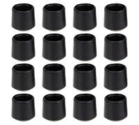 Homoyoyo Tapones para Puntas de Futbolín, 16 Piezas de Caucho Negro, Accesorios para Mesas de Futbolín Profesionales, Protección para Varillas de Hierro en Juegos Recreativos