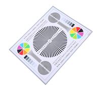 Homoyoyo Tarjeta De Calibración De Enfoque De Color De Lente De Cámara Accesorios De Prueba De Cámaras De Seguridad Tabla De Prueba De Lentes Ajuste para Implementación Rápida Entornos De