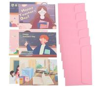Homoyoyo Tarjetas de Notas de Papel, Pequeñas Postales del Día del Maestro, para Escribir a Mano, Estilo Elegante y Delicado, para Profesora y Fiestas