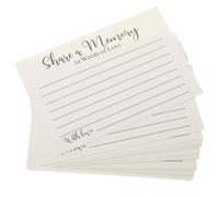 Homoyoyo Tarjetas para Recuerdos 50 Hojas Papel para Celebraciones Multiusos Sobres para Funerales Tarjetas de Memoria para Eventos Religiosos y Ceremonias