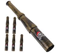 Homoyoyo Telescopio Pirata Monocular 7.28 Pulgadas 6 Piezas para Niños Textura Resistente para Viajes y Actividades Al Aire Libre