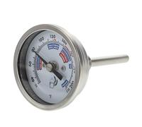 Homoyoyo Termómetro de Vino de Acero Inoxidable de Alta Precisión con Dial Claro para Enólogos Resistente y Confiable para Procesos de Elaboración y Fermentación Contenedores Variados