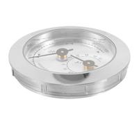 Homoyoyo Termómetro y Higrómetro para Violín 50 Mm Plateado, Medidor de Humedad Portátil para Instrumentos Musicales, Compatible Guitarras Acústicas, Adecuado para Control Ambiental