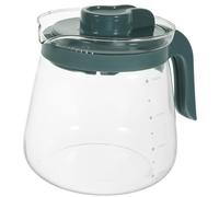 Homoyoyo Tetera de Cristal Resistente al Calor 1700Ml Grande para Hogar Jarra de Zumo y Té de Gran Capacidad Diseño Liso Fácil de Limpiar Adecuado para Preparar Infusiones y Bebidas