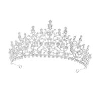 Homoyoyo Tiara de Boda con de Diamantes de Imitación Elegante Adorno para Mujer Accesorio para Fiesta y Nupcial Diseño Lujoso y Resistente para Invitadas y Novias