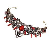 Homoyoyo Tiara De Cristal Barroca Vintage Para Princesa - Diadema De Reina Para Halloween y Prom - Accesorio Elegante y
