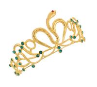 Homoyoyo Tiara De Egipcia De Serpiente Brillantes Gemas De Imitación Accesorios De Cabello Para Boda Elegante Tocado De Mujer Para Disfraz De Halloween y Fiesta De Princesa