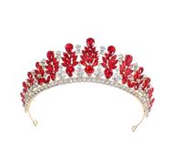 Homoyoyo Tiaras de Novia Vintage de Cristal Tiara de Boda Gemas de Imitación Accesorio el Cabello para Novias en Ceremonias de Boda y Cumpleaños