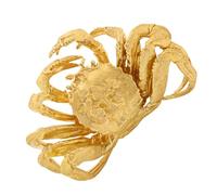 Homoyoyo Tirador de Latón Forma de Cangrejo para Puertas y Cajones Pomo Decorativo Vintage para Gabinetes y Armarios Herrajes Únicos de Latón Originales para Muebles Marinos Diseño