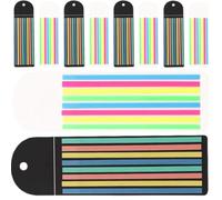 Homoyoyo Tiras de Lectura, Banderas de Página Fijas Pet Semitransparente, 10 Hojas, Portátiles, para Ayudar Dislexia, Enfoque y Concentración, Adolescentes