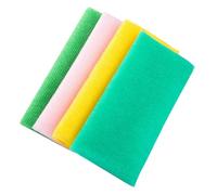 Homoyoyo Toallas De Baño Exfoliantes De Nailon Para Cuerpo 4 Unidades Tamaño Largo Espuma Rápida Uso En Hotel Camping y Ducha Anilla Para Colgar Mezcla De Colores